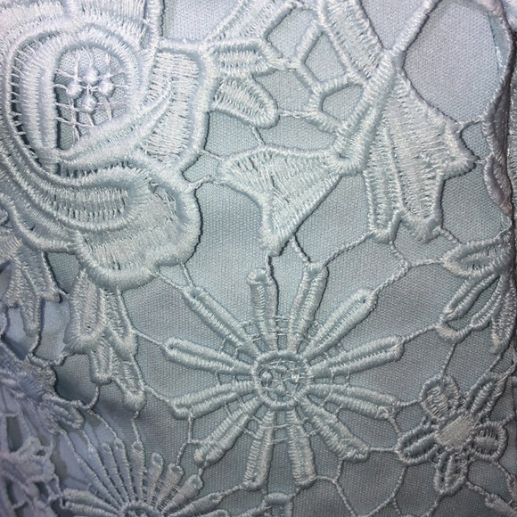Lulus Hidden Talent Backless Light Blue Lace Dress NWT size XS mini dress - Picture 15 of 16